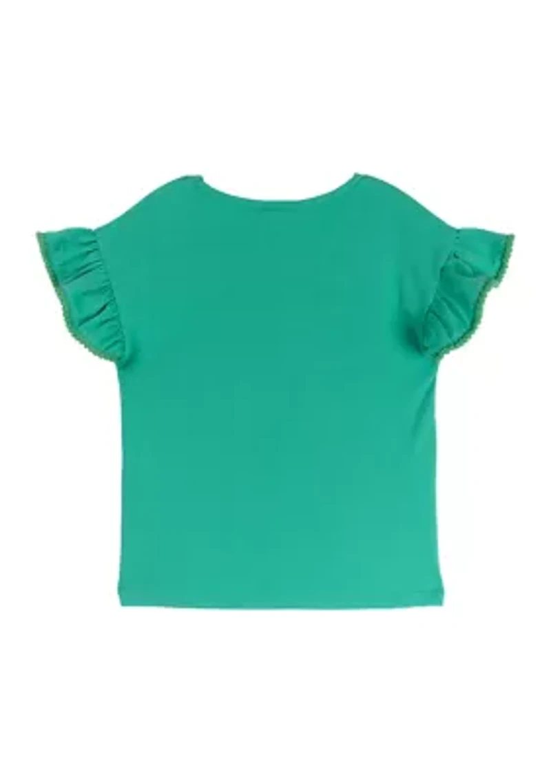 Toddler Girls Knit Appliqué Top