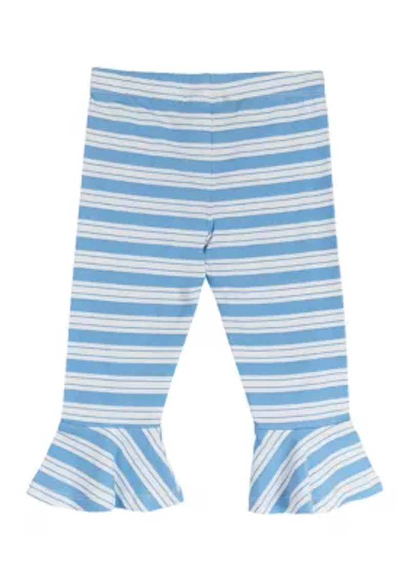 Toddler Girls Striped Knit Leggings