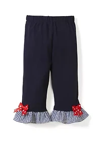 Toddler Girls Seersucker Ladybug Capri Set