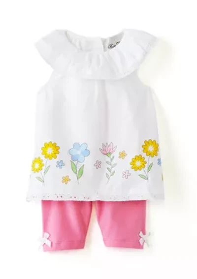 Toddler Girls Cotton Blend Floral Set