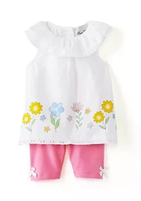 Toddler Girls Cotton Blend Floral Set