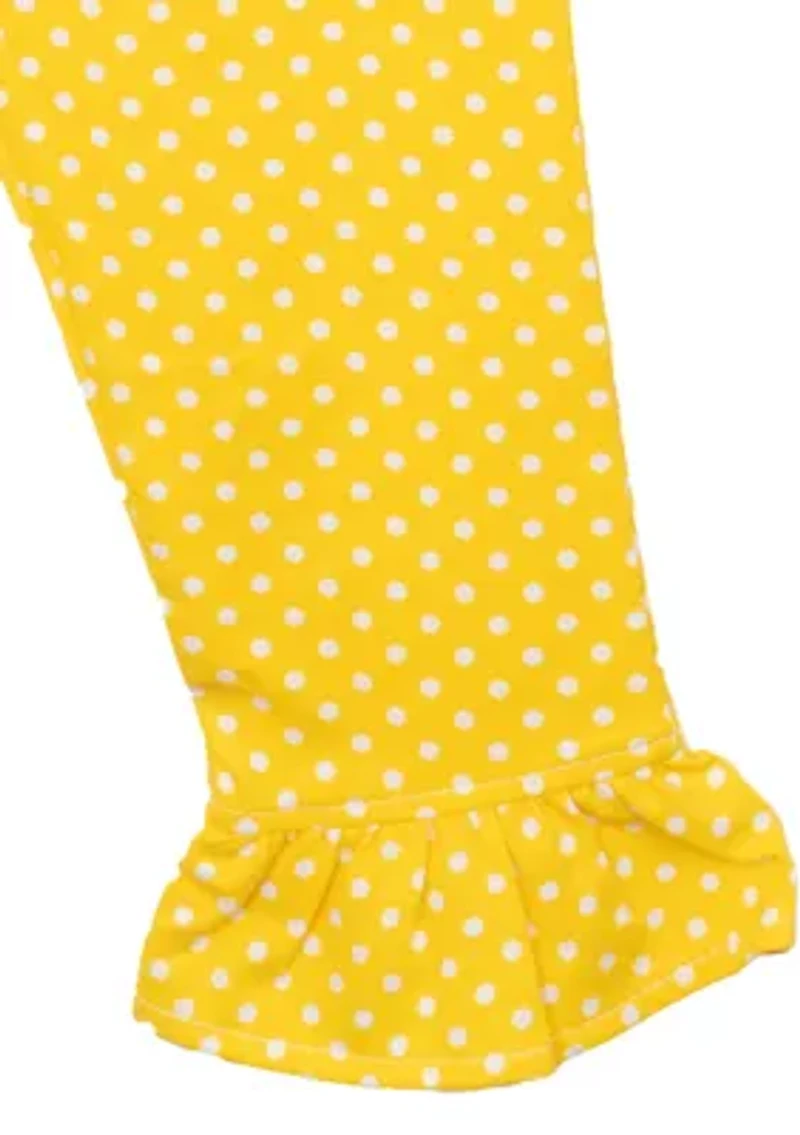 Toddler Girls Striped Jersey Top and Solid Pants Set