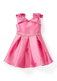 Toddler Girls Bow Shoulder Dress