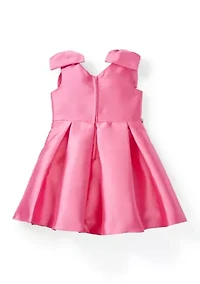 Toddler Girls Bow Shoulder Dress