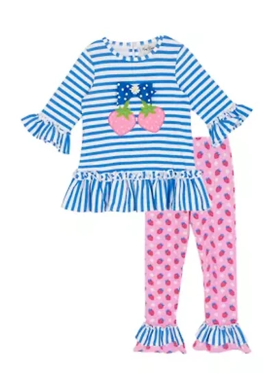 Toddler Girls Strawberry Leg Set