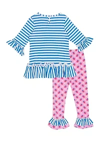 Toddler Girls Strawberry Leg Set