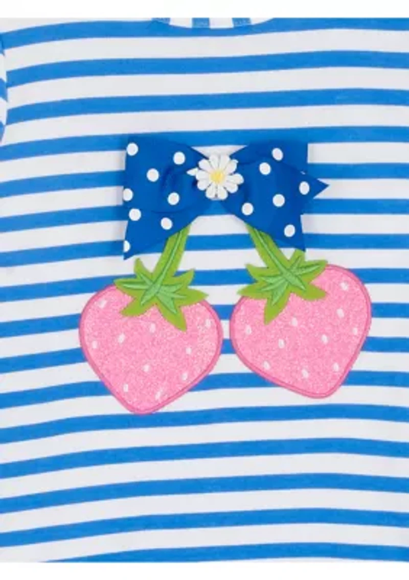 Toddler Girls Strawberry Leg Set