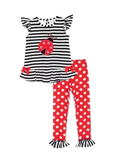 Toddler Girls Ladybug Legging Set