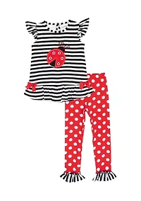 Toddler Girls Ladybug Legging Set