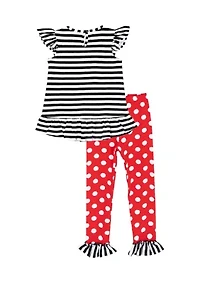 Toddler Girls Ladybug Legging Set
