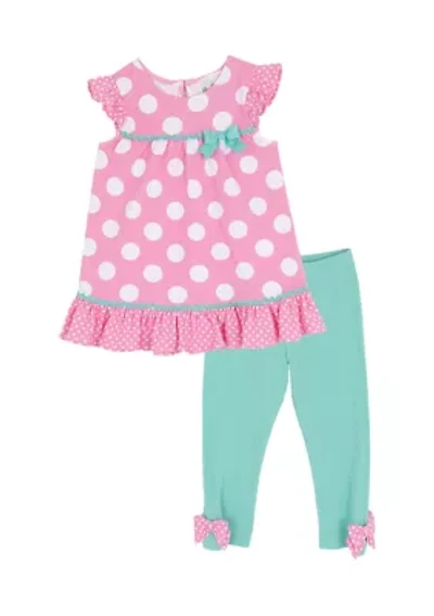 Toddler Girls Dot Legging Set