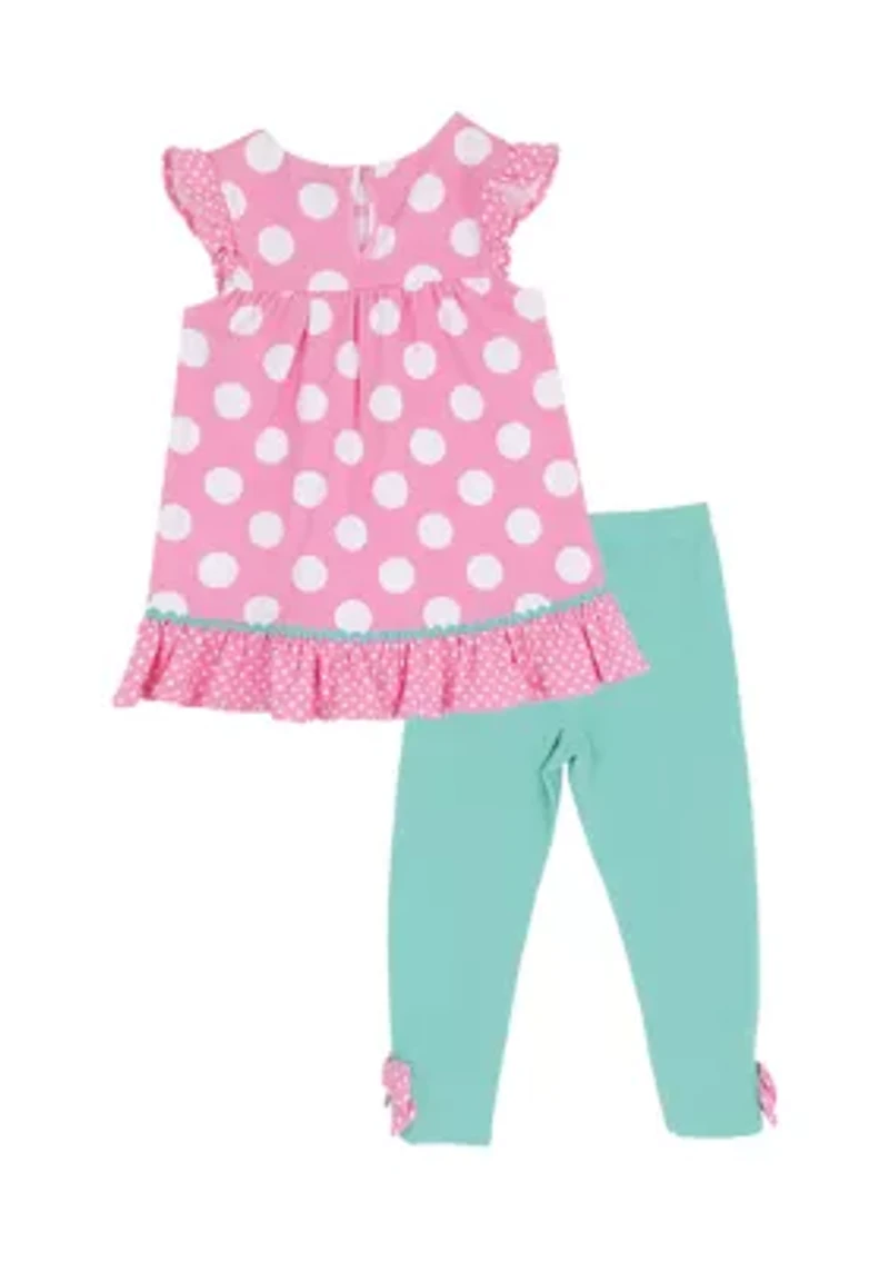 Toddler Girls Dot Legging Set