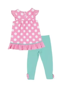 Toddler Girls Dot Legging Set