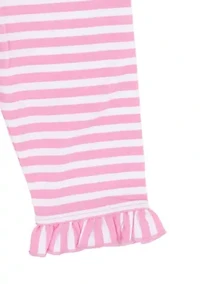 Toddler Girls Dot and Striped Legging Set