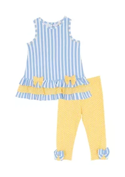 Toddler Girls Striped Leg Set