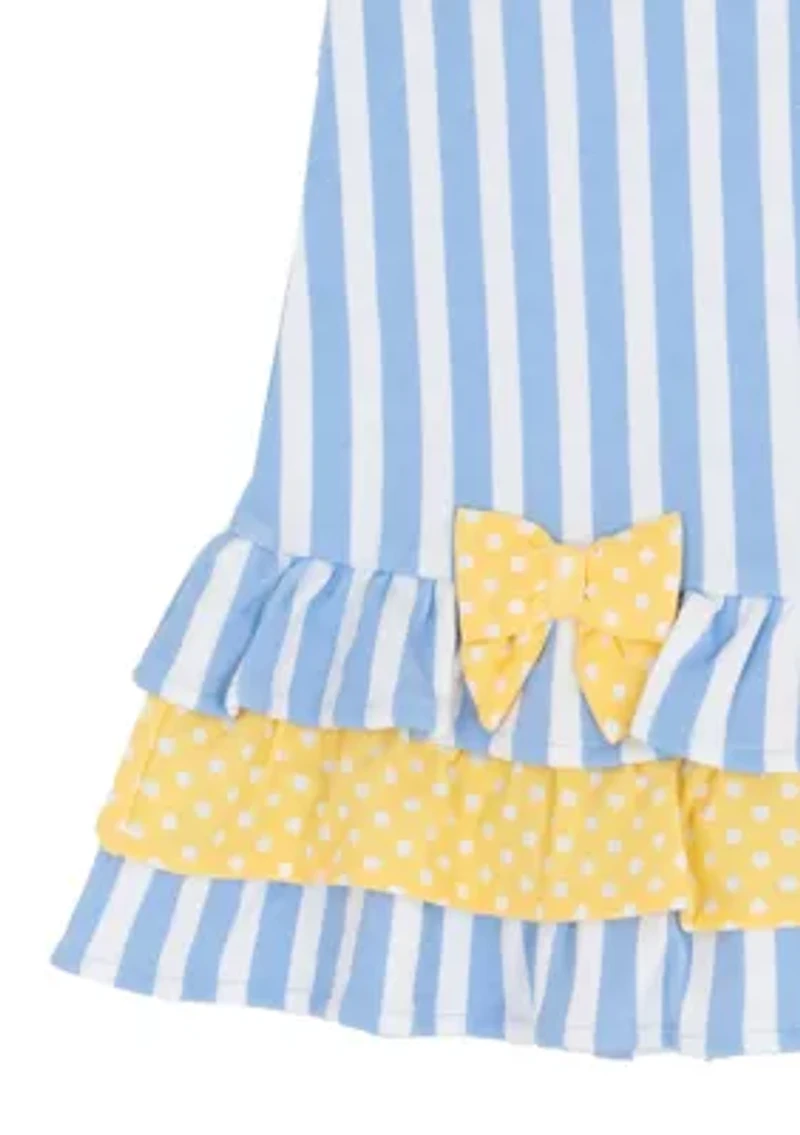 Toddler Girls Striped Leg Set