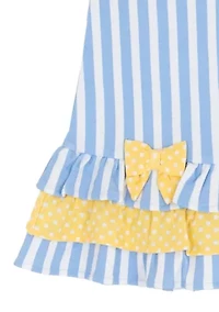 Toddler Girls Striped Leg Set