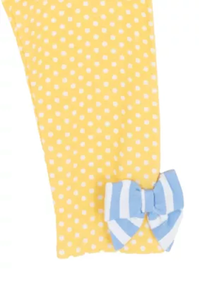 Toddler Girls Striped Leg Set