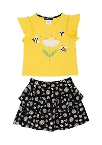 Toddler Girls Daisy Skort Set