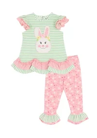 Toddler Girls Bunny Ears Legging Set