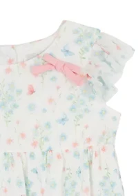 Toddler Girls 2 Piece Ruffle Shirt and Pants Set