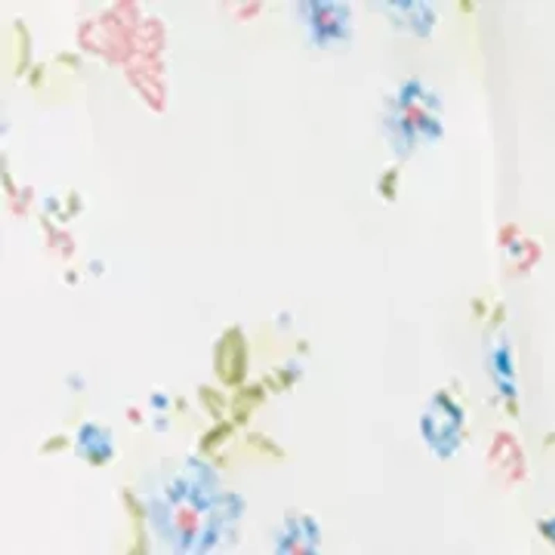 Toddler Girls Checkered Peter Pan Collar Flow Dress