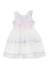 Toddler Girls 3D Mesh Dress