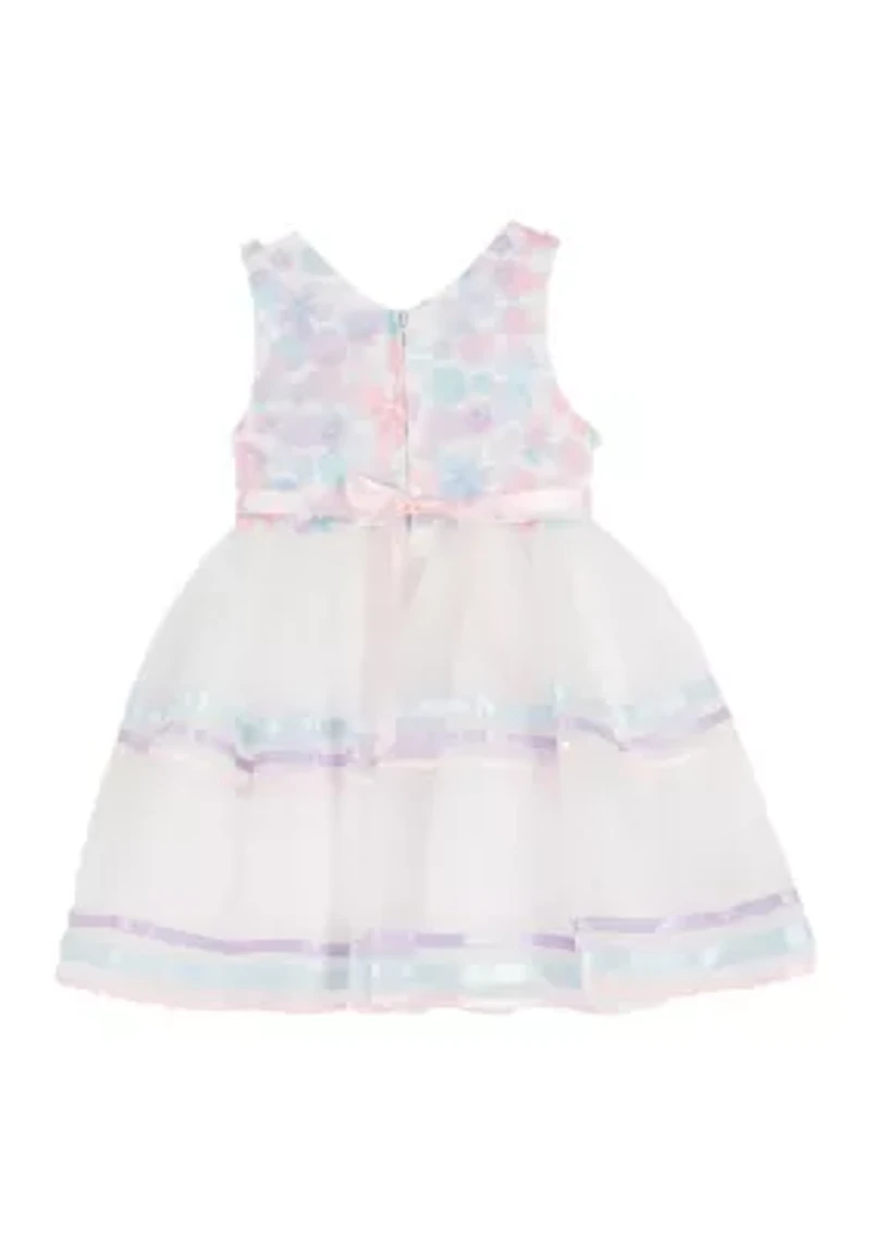 Toddler Girls 3D Mesh Dress