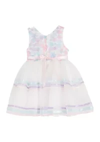 Toddler Girls 3D Mesh Dress