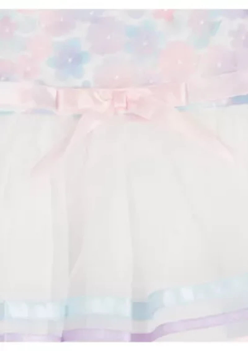 Toddler Girls 3D Mesh Dress