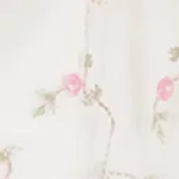 Toddler Girls Vine Embroidered Dress