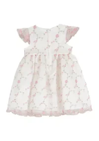 Toddler Girls Vine Embroidered Dress