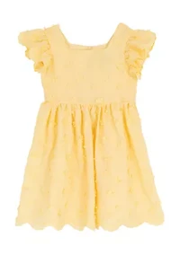 Toddler Girls 3D Flower Dress