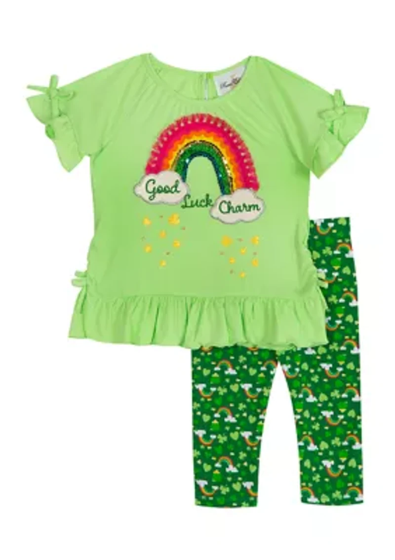 Toddler Girls St Patty's Good Luck Charm Set