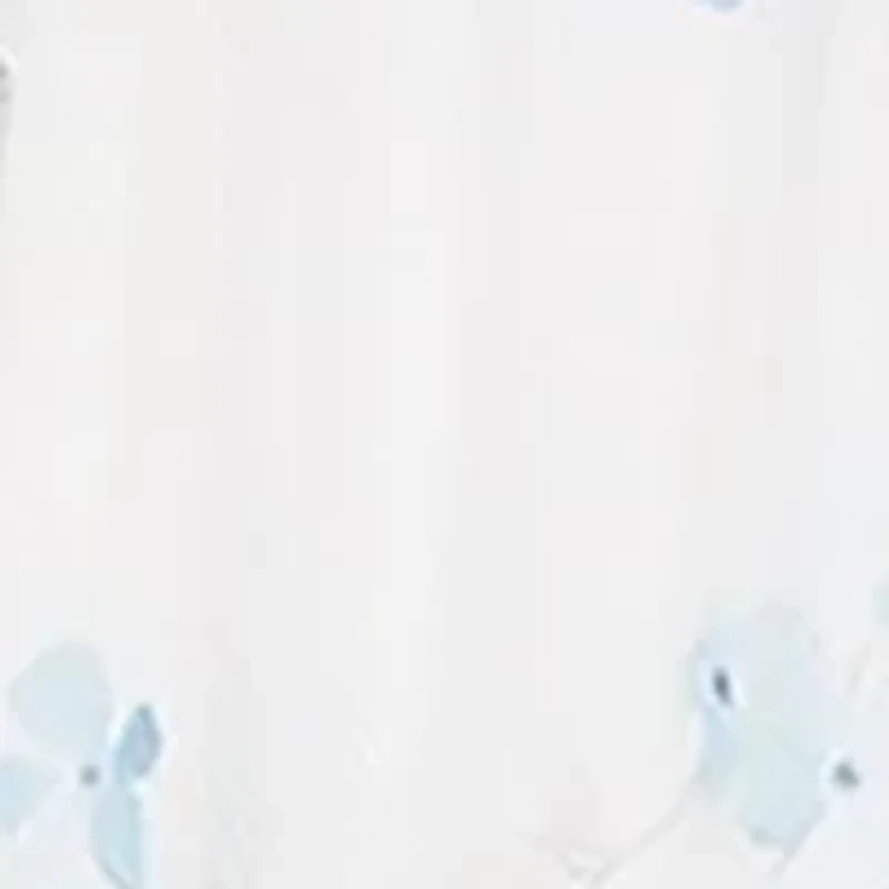 Baby Girls Blue Floral Power Mesh Tiered Dress