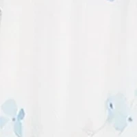 Baby Girls Blue Floral Power Mesh Tiered Dress