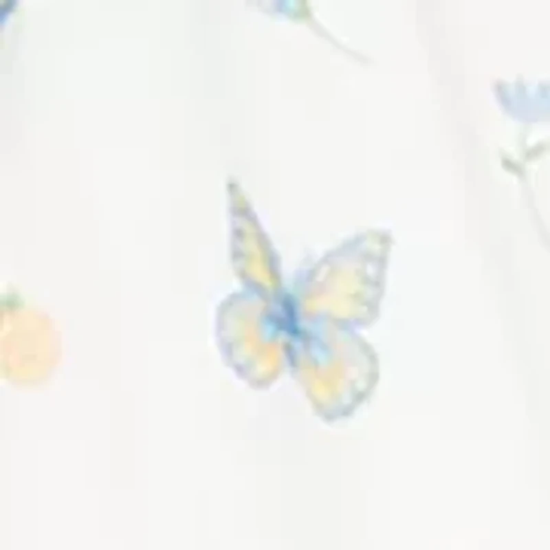 Baby Girls Butterfly Printed Mesh Dress
