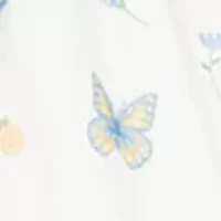 Baby Girls Butterfly Printed Mesh Dress