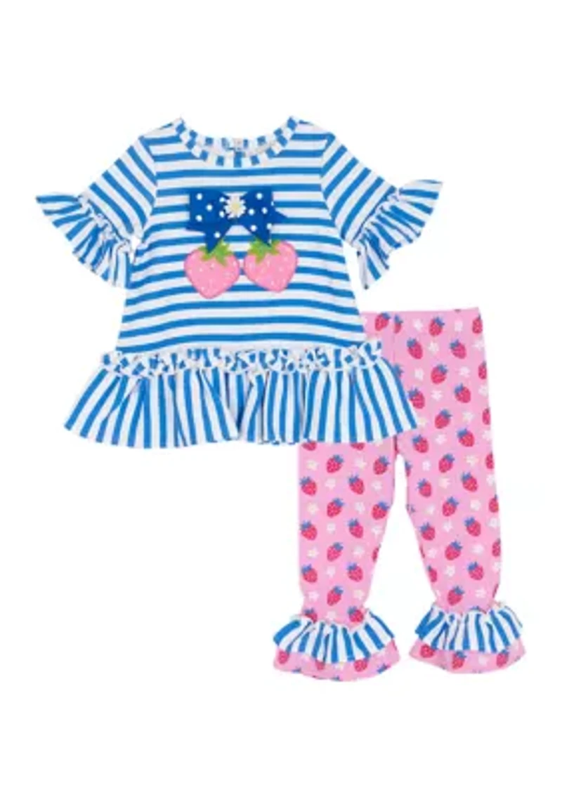 Baby Girls Strawberry Legging Set