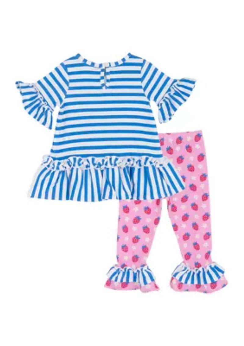 Baby Girls Strawberry Legging Set