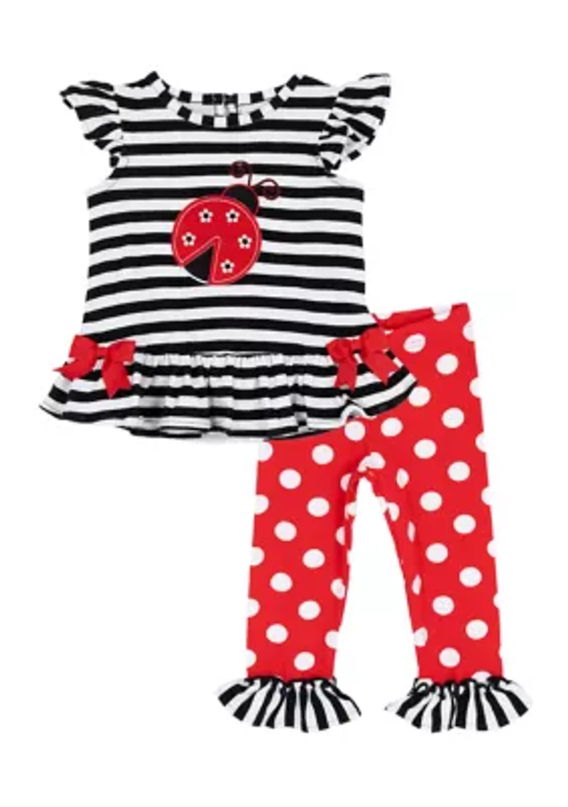 Baby Girls Ladybug Legging Set
