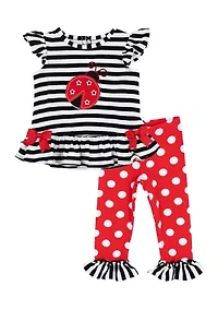 Baby Girls Ladybug Legging Set