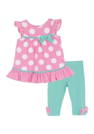 Baby Girls Polka Dot Legging Set