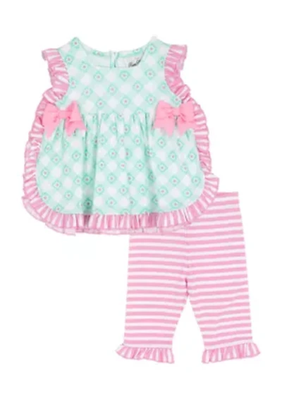 Baby Girls Dot/Striped Legging Set