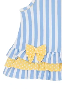 Baby Girls Striped Leggings Set