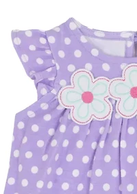 Baby Girls Flower Stripe Legging Set