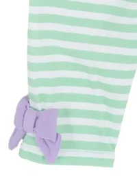 Baby Girls Flower Stripe Legging Set
