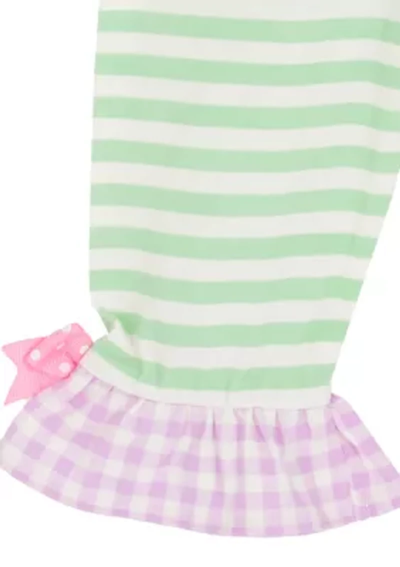 Baby Girls Striped Bunny Set