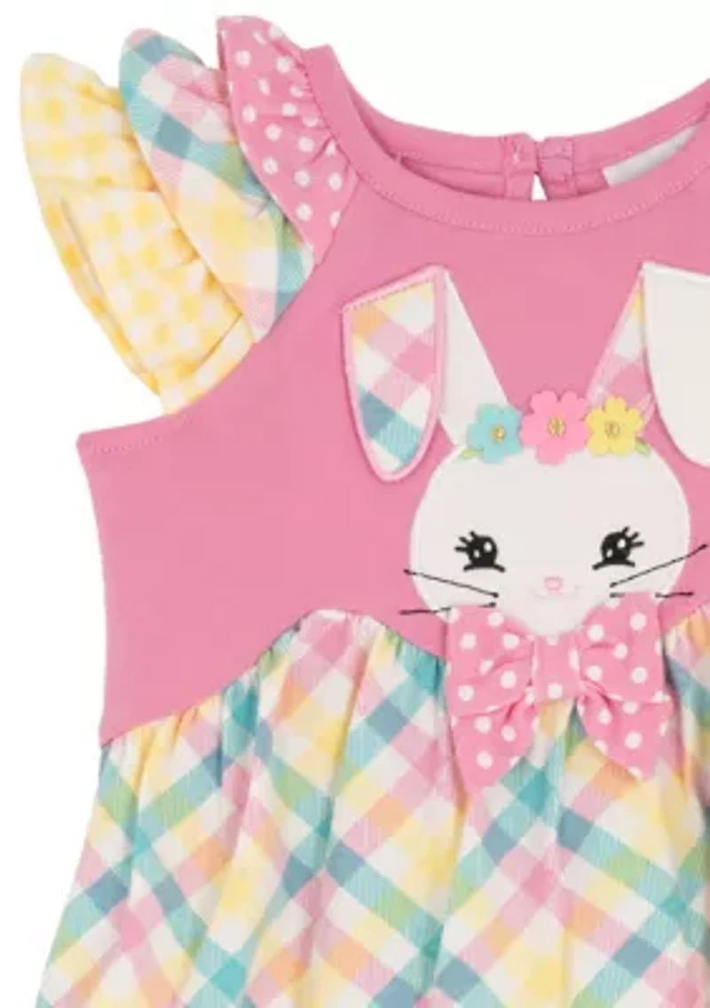 Baby Girls Plaid Bunny Legging Set