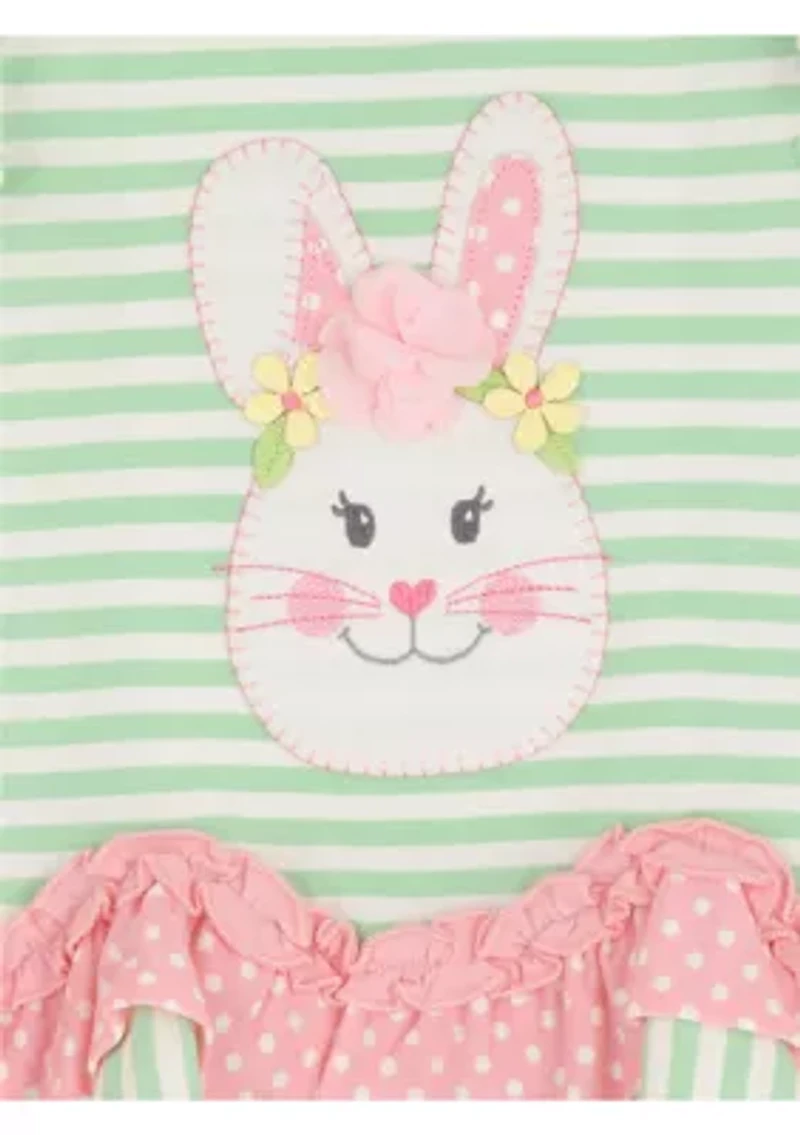 Baby Girls Bunny Ear Shirt and Leggings Set